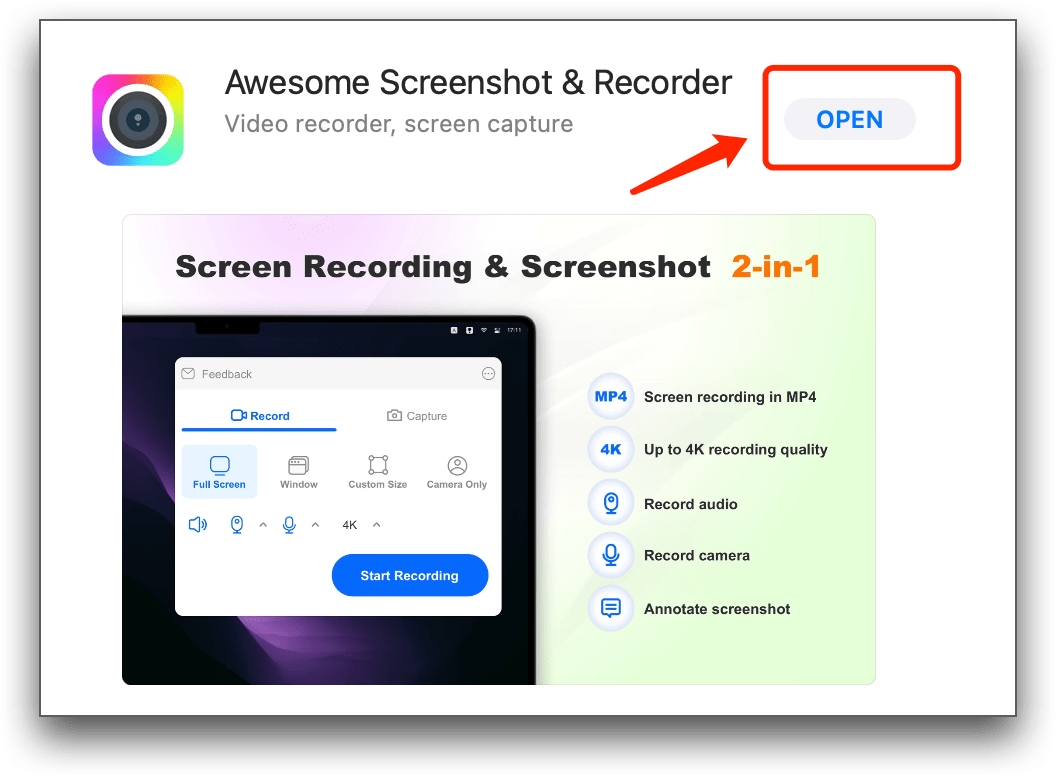 How to install Awesome Screenshot & Recorder Desktop App on Mac