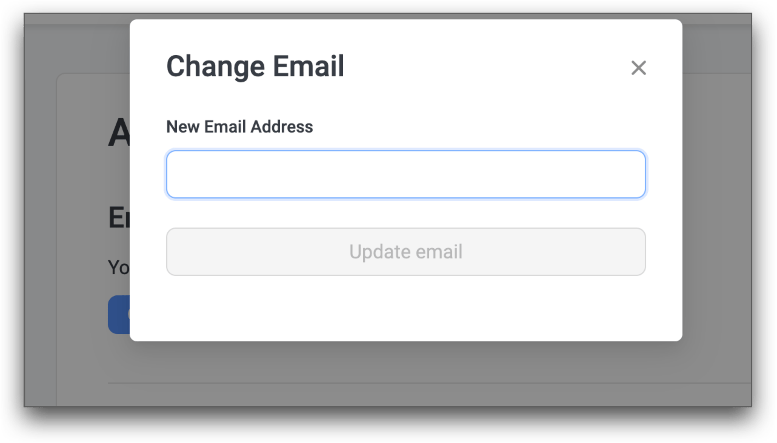 How to change my account/registration email address Awesome