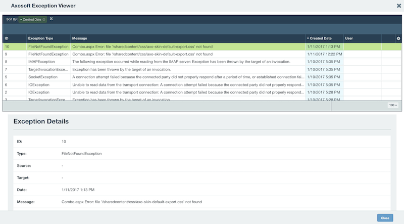 Documentation By Exception Examples