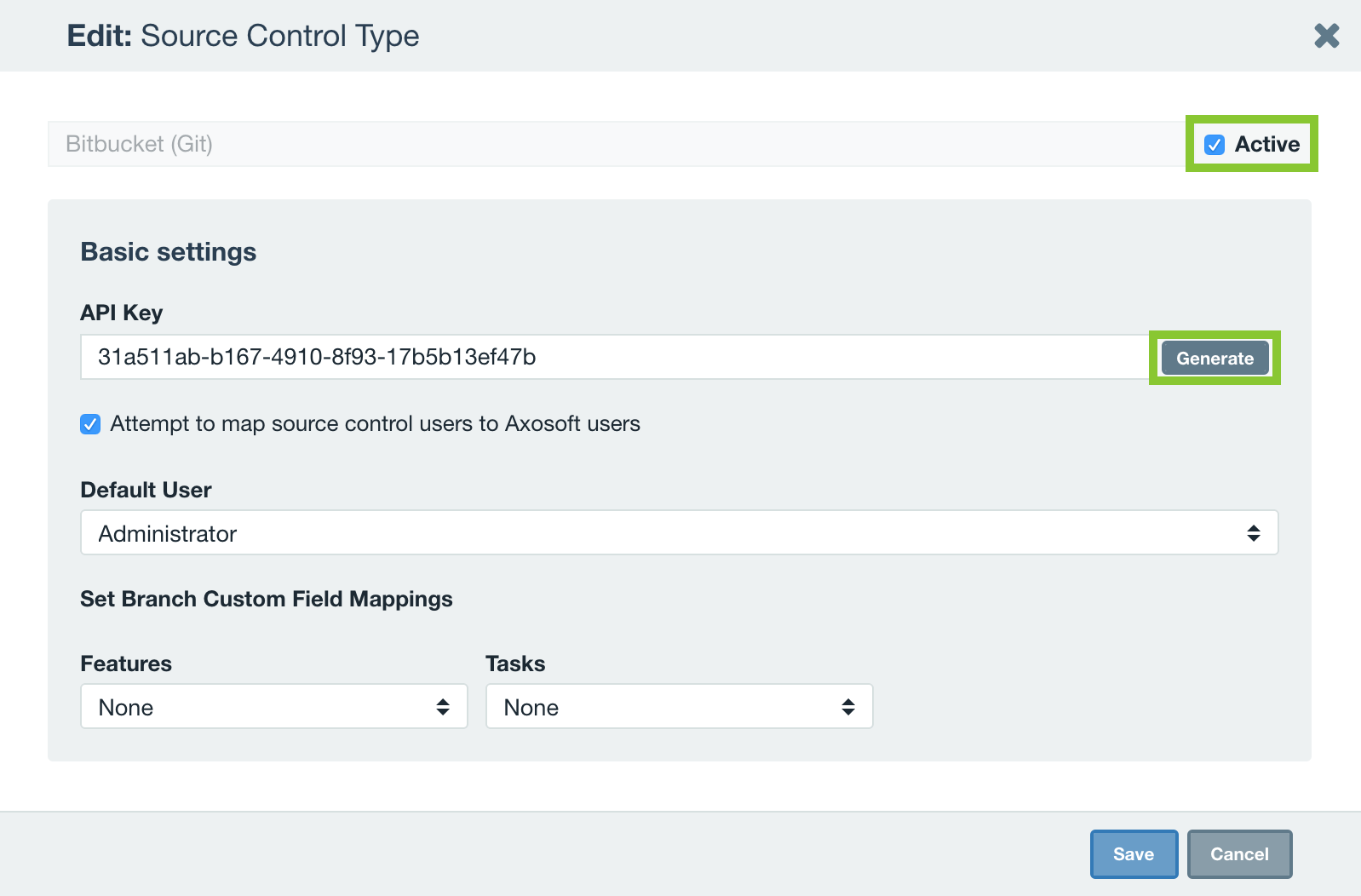 Bitbucket Axosoft Documentation
