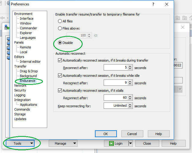 3. Save the settings and try the upload to ST again.