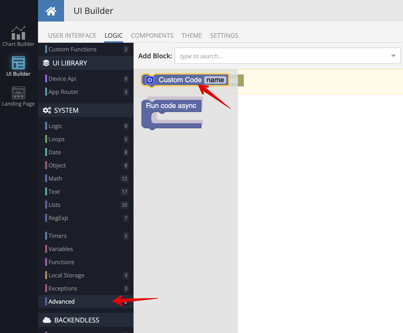 Copy to clipboard? UI Builder Backendless Support