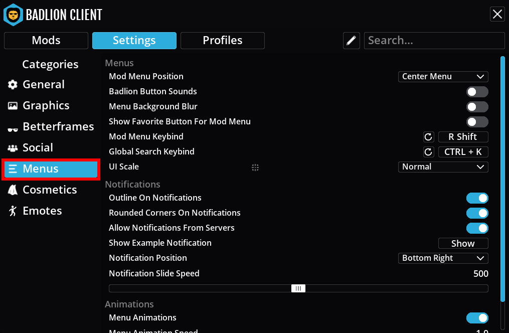 Changing the UI Location Badlion Support Help Center for All Your