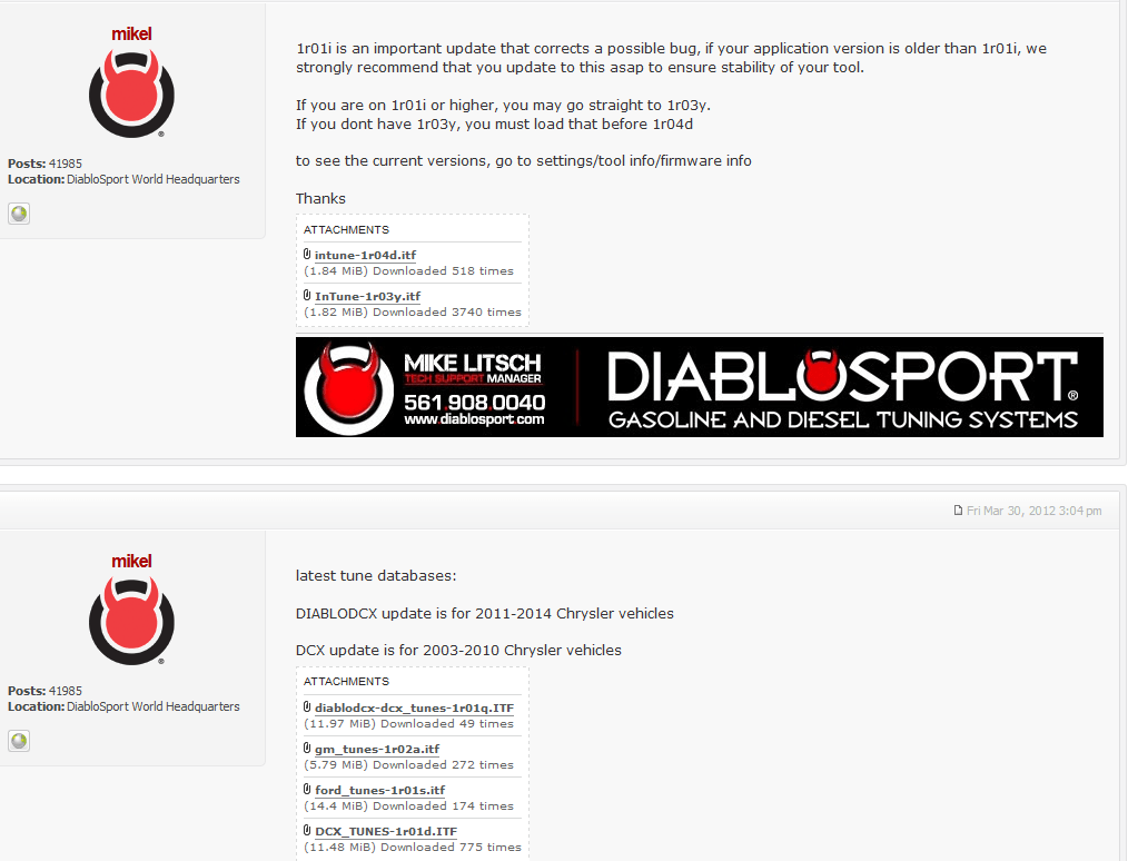 How do I Update my Diablosport InTune BAMA Performance