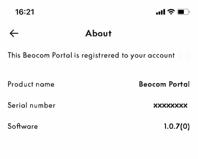 Where can I find the serial number on my Portal? Bang