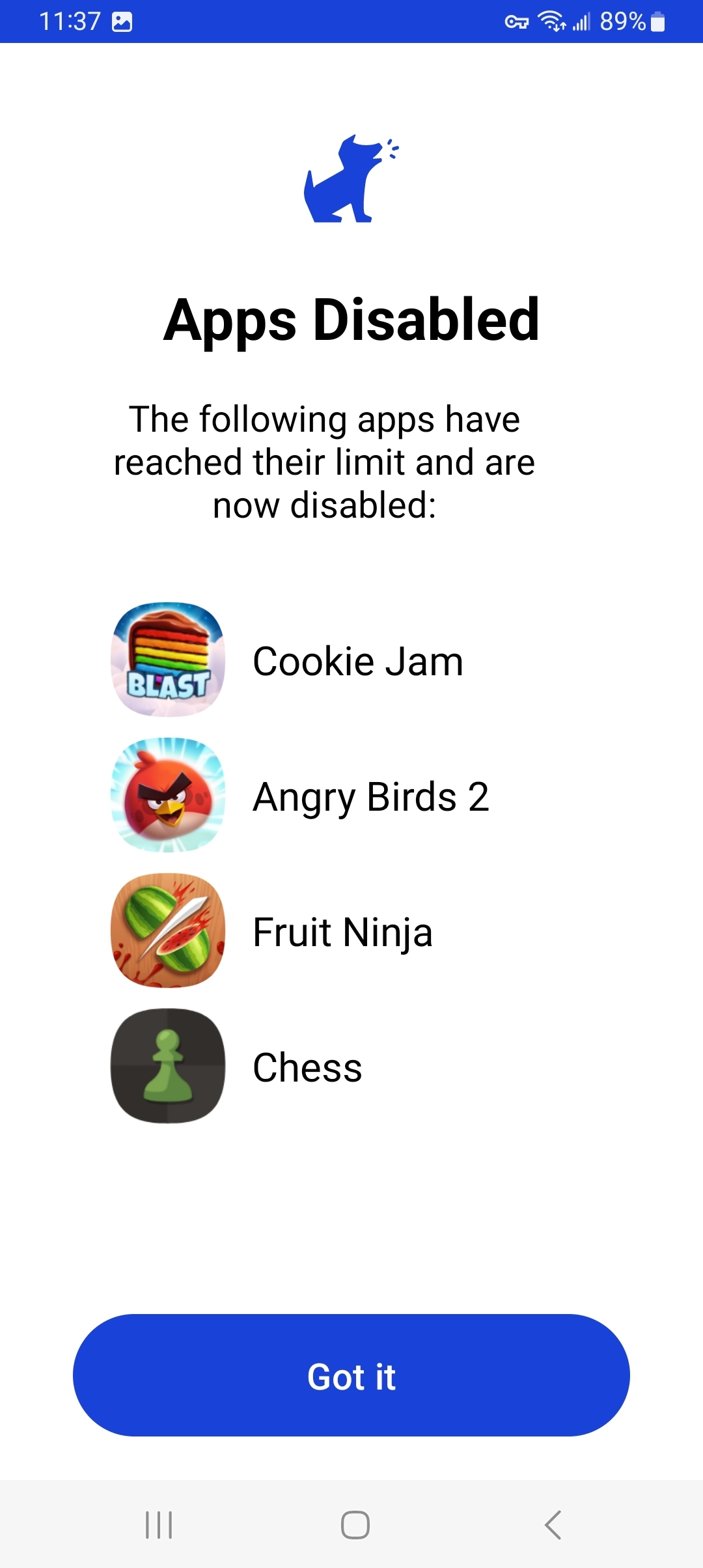 Set daily time limits for apps on the Bark Phone Bark