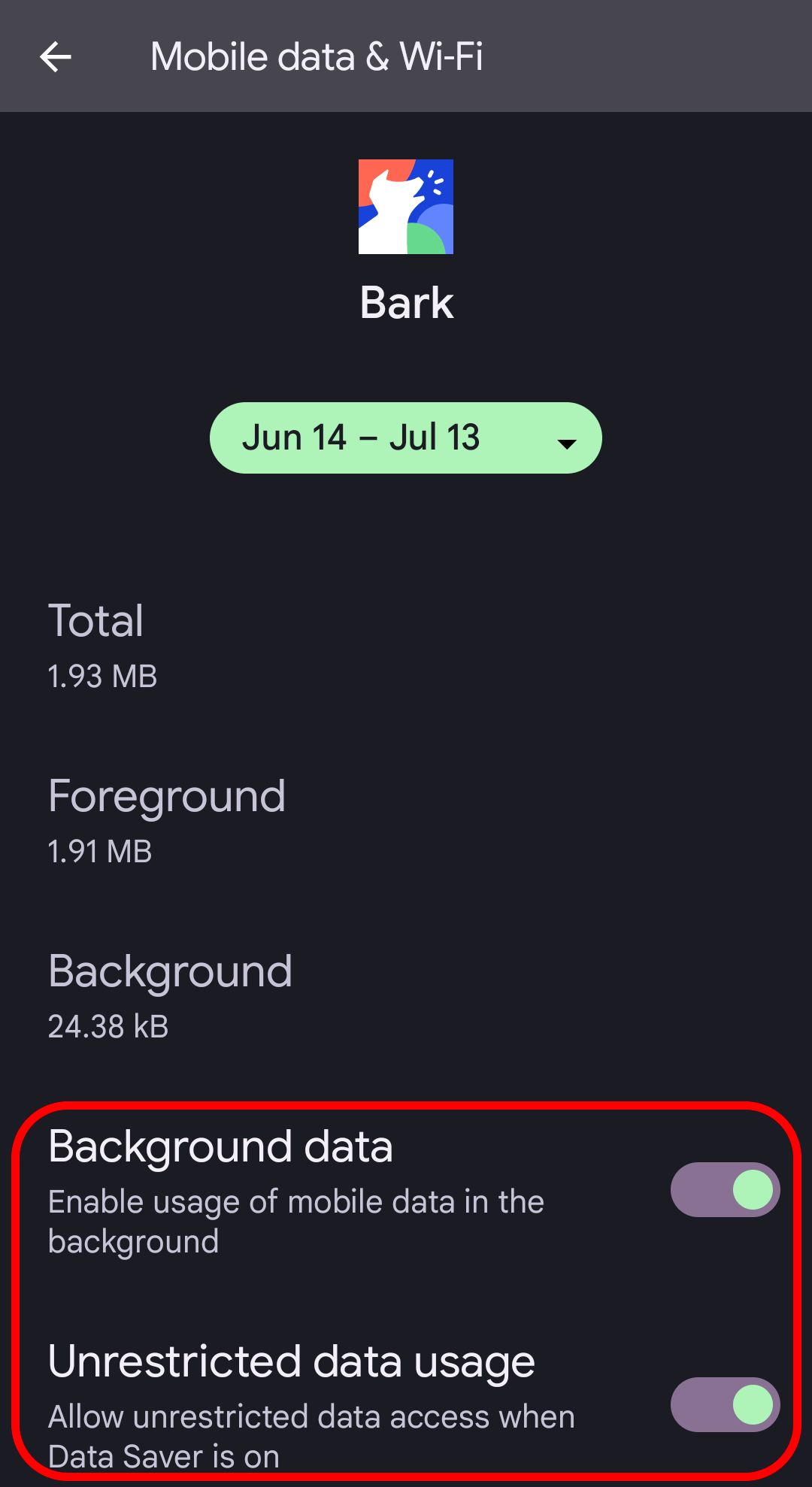Location alerts and tracking Bark