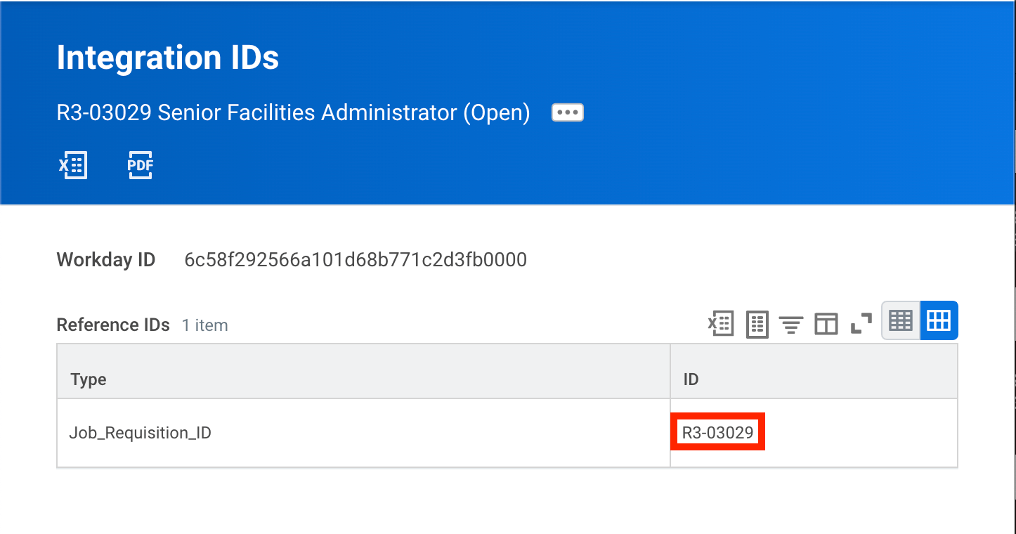 How to find IDs on Workday Beamery