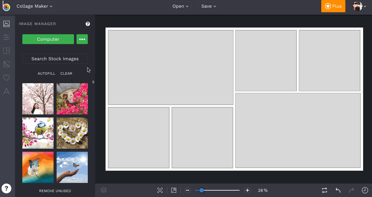 Adding Photos to Your Collage BeFunky Help Center