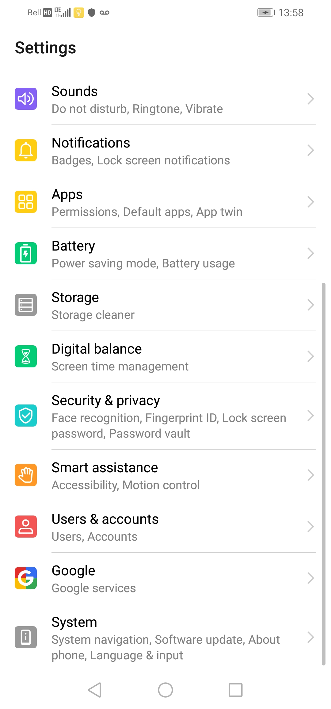 How to reset the network settings on my Huawei smartphone