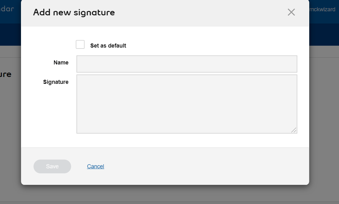 Setting up Bell email Accessing settings