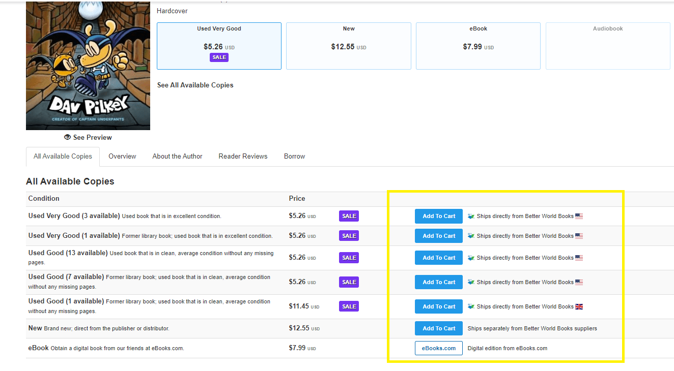 Where is my book shipping from? Better World Books