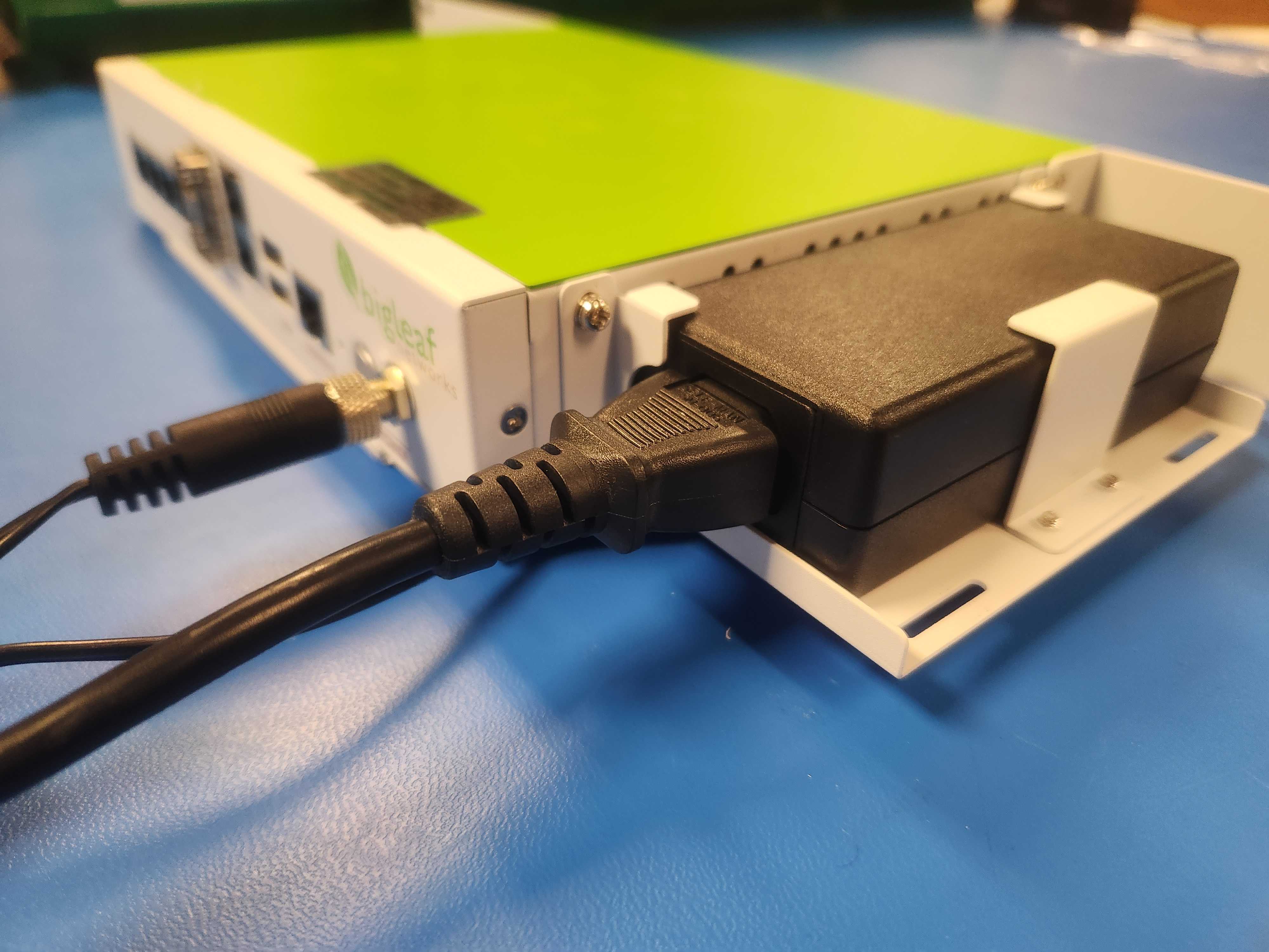 Using the rack mount hardware with the BLR108 router Bigleaf Networks