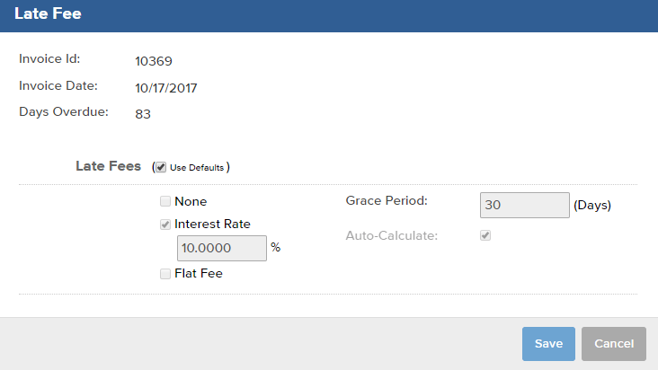 How to setup Late Fees on Invoices Bill4Time Support