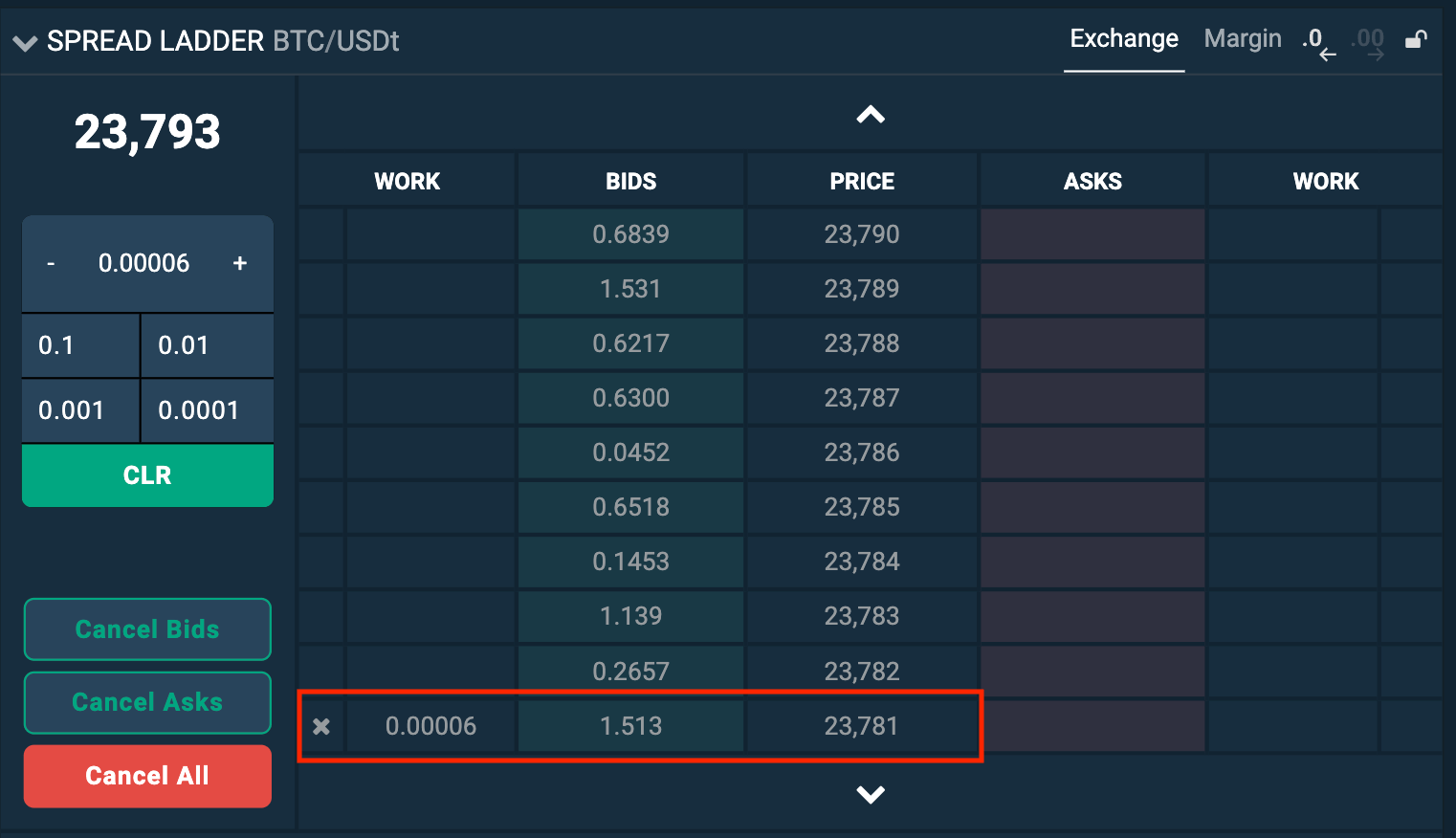 What is a Spread Ladder order option on Bitfinex Bitfinex Help Center