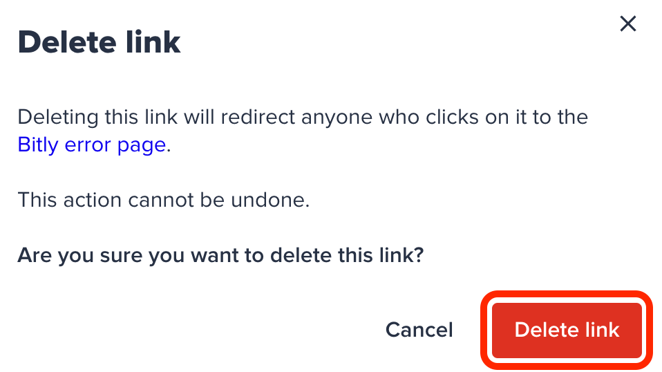 How do I delete or hide a link? Bitly Support