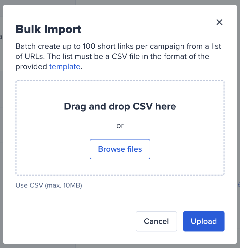 How do I upload multiple links to a Campaign? Bitly Support