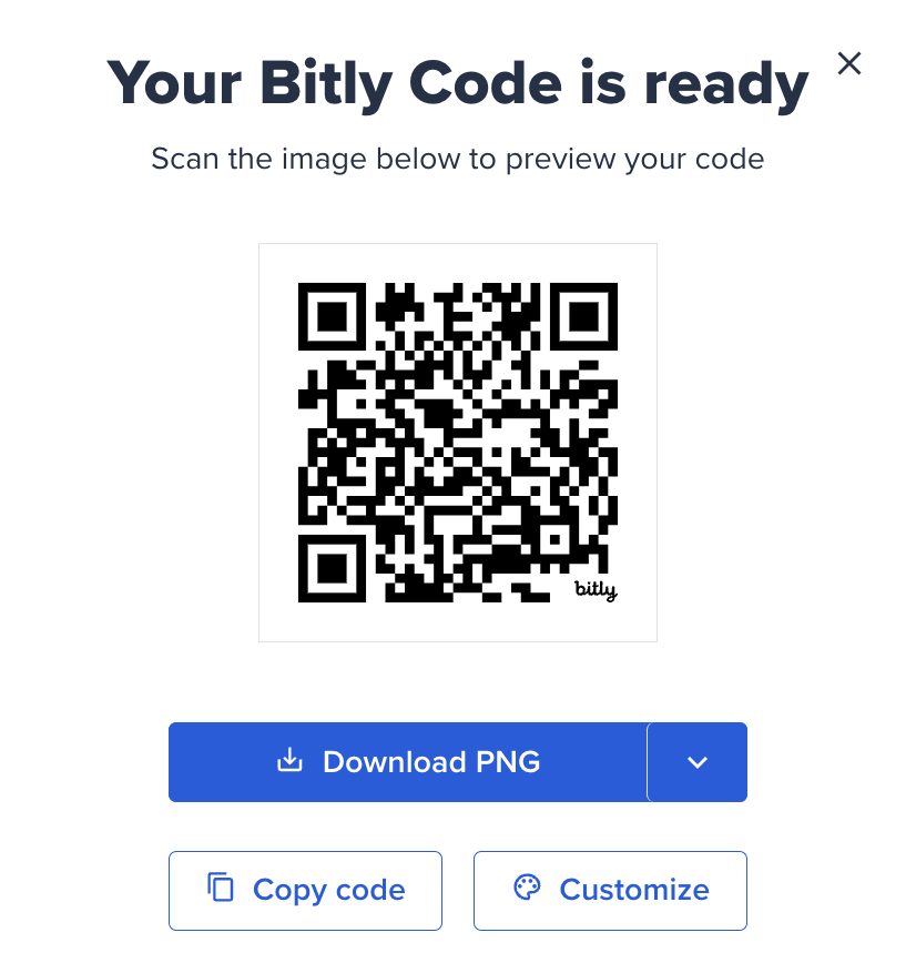 How do I download a QR Code? Bitly Support