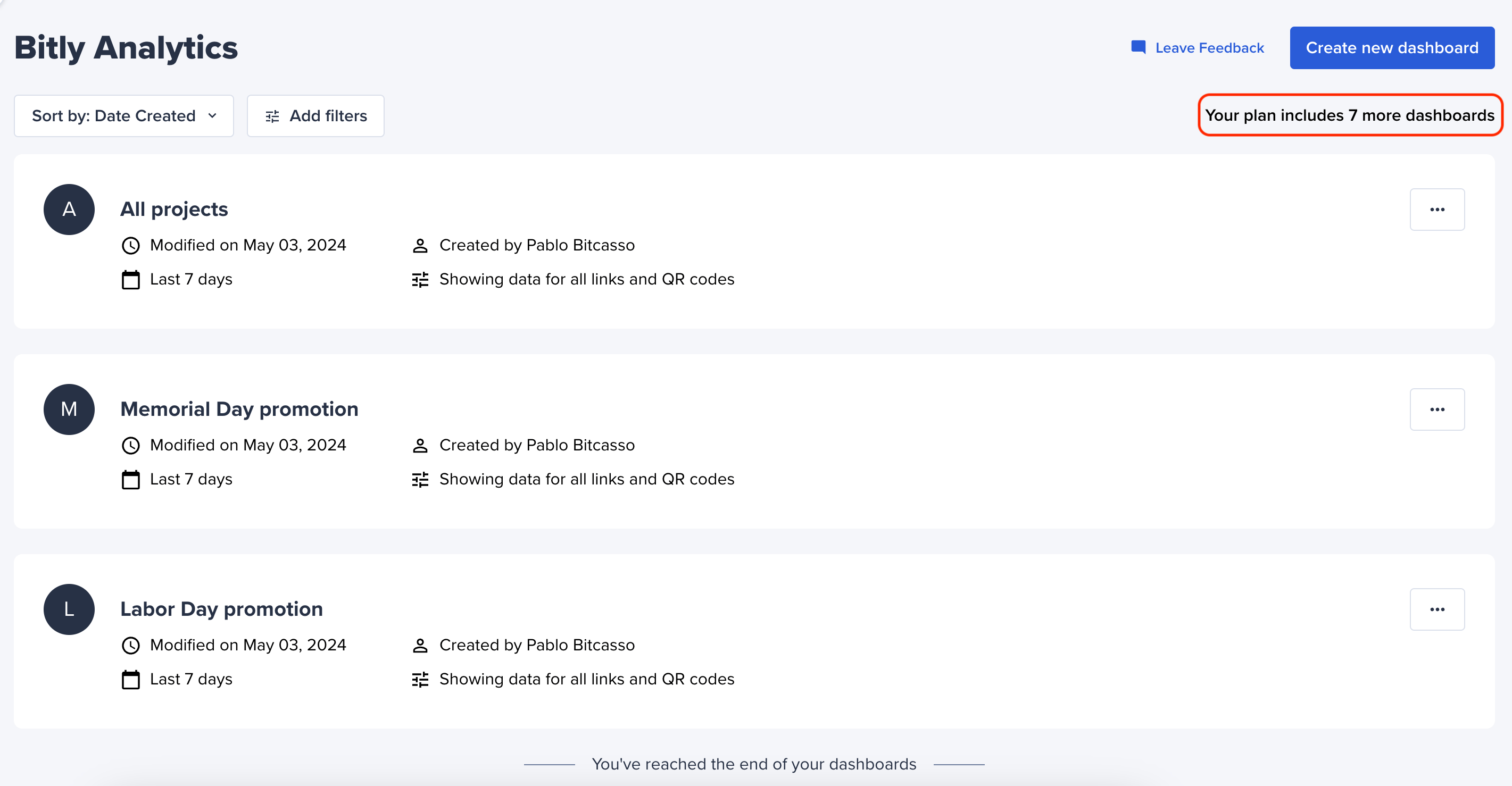 How do I create multiple Bitly Analytics dashboards? Bitly Support