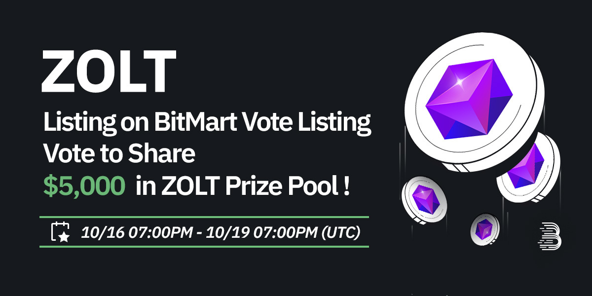 Rezolut (ZOLT)Listing on BitMart Vote Listing Vote to Share 5,000 in