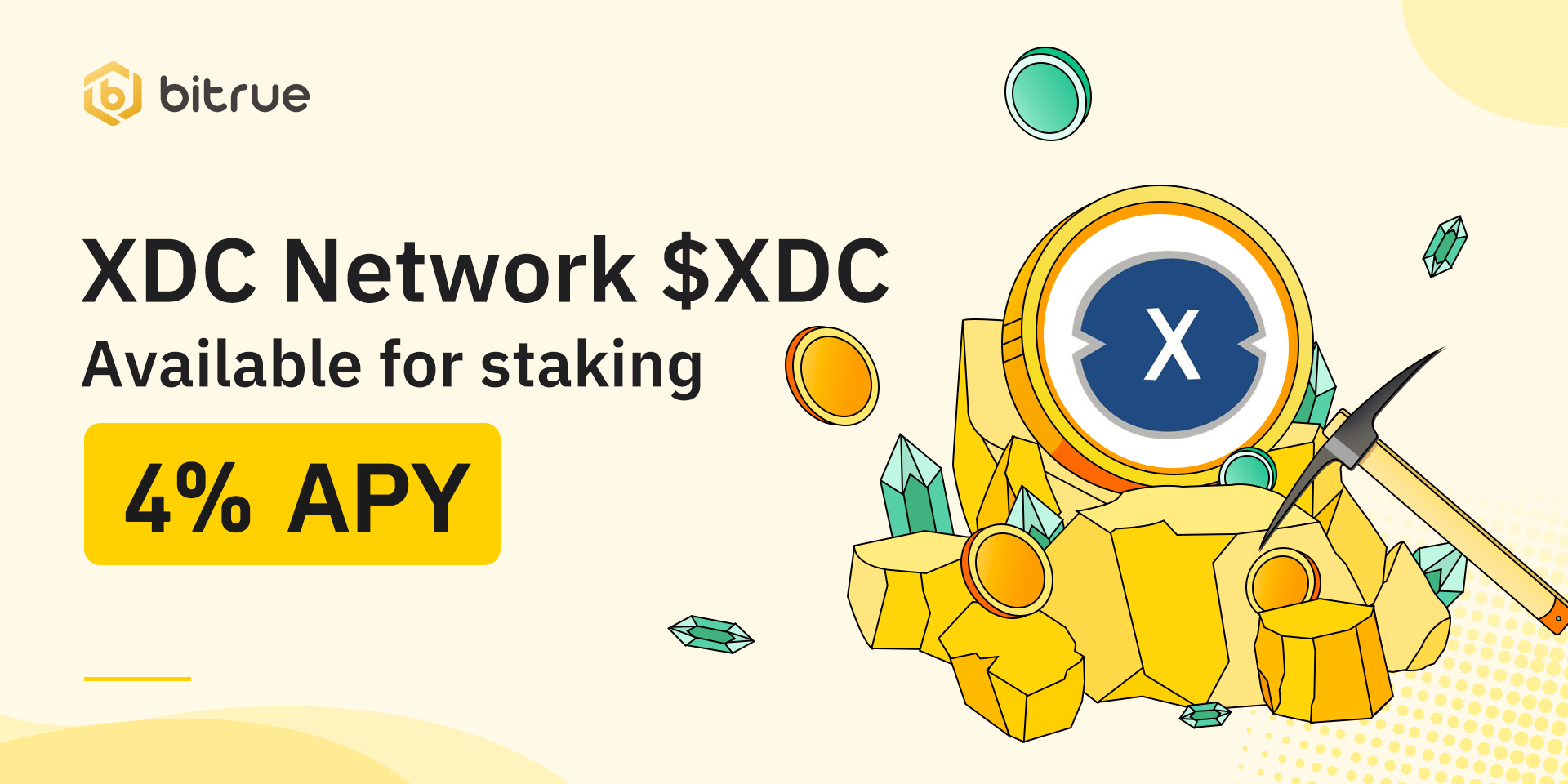XDC Staking Begins 4 APY Bitrue FAQ