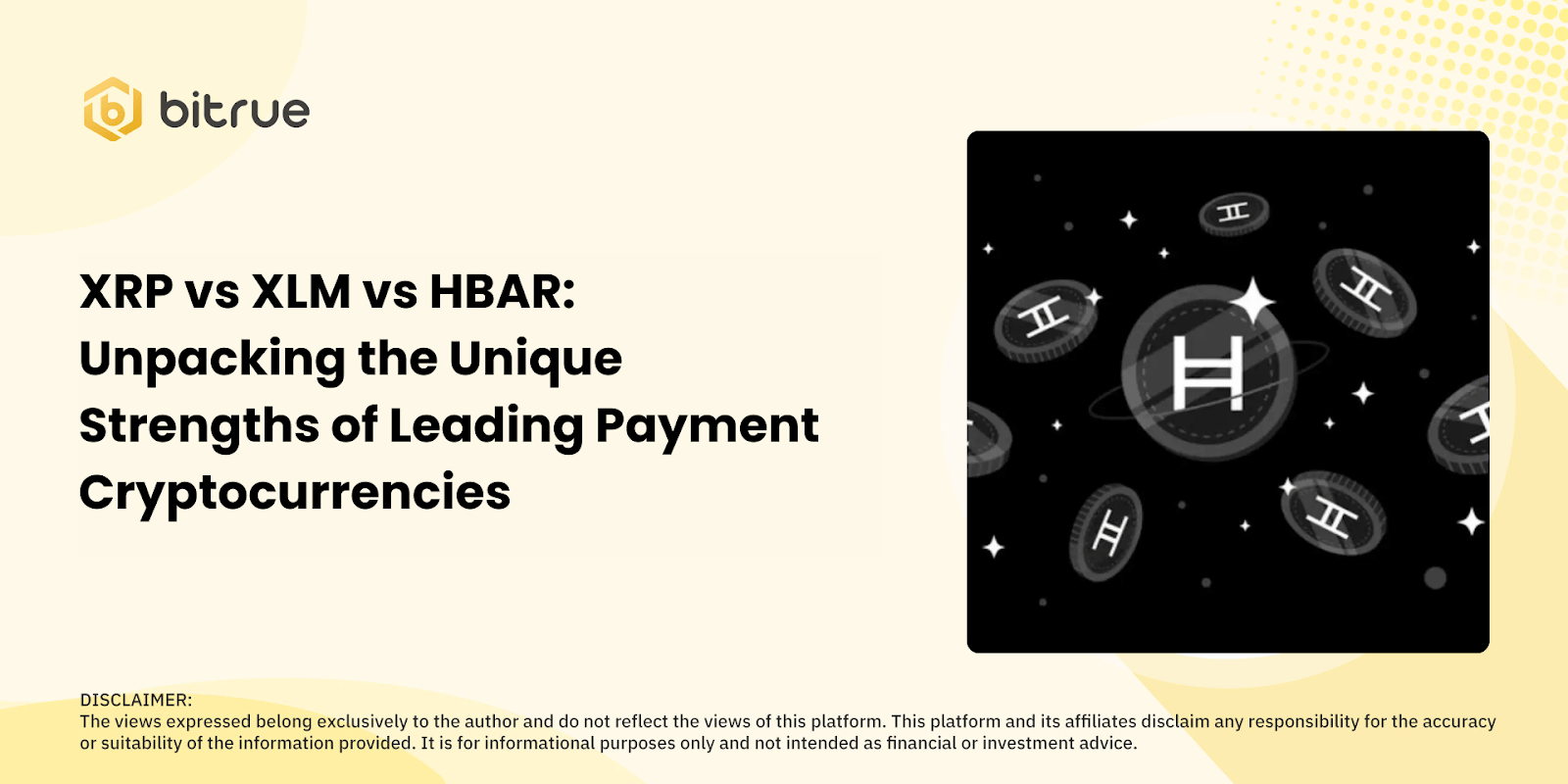 XRP vs XLM vs HBAR Unpacking the Unique Strengths of Leading Payment