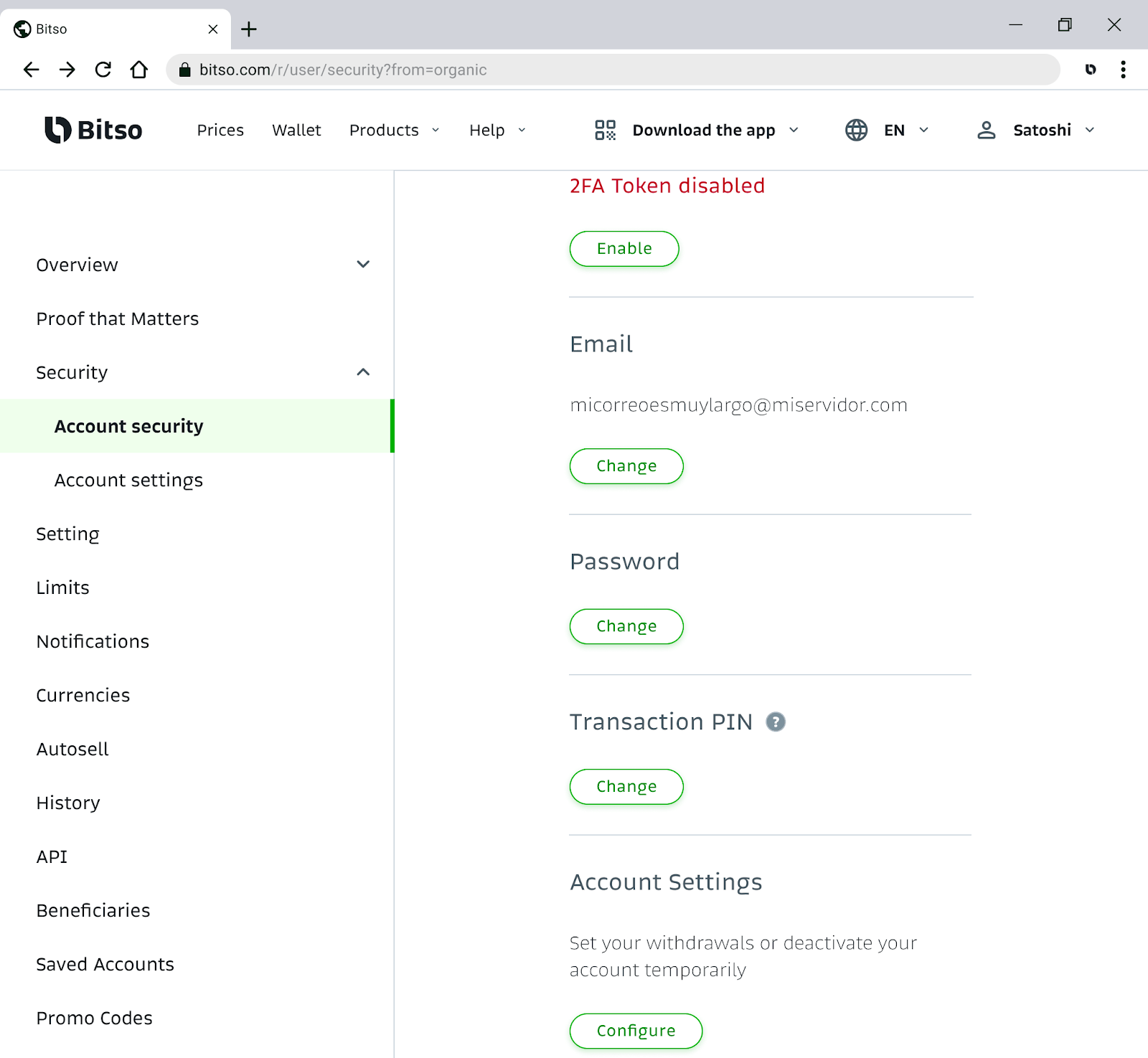 How do I change my Transaction PIN? Help Center