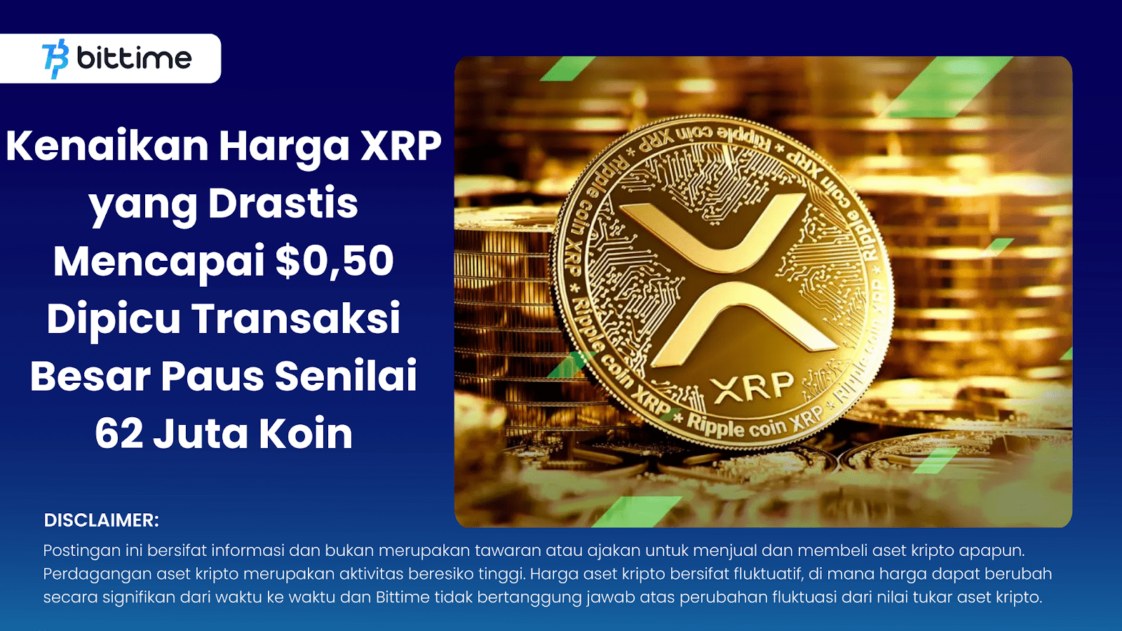 Kenaikan Harga XRP yang Drastis Mencapai 0,50 Dipicu Transaksi Besar