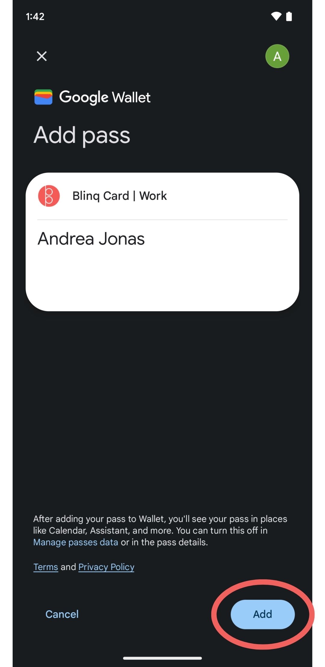 Add your Blinq Card to Google Wallet Blinq