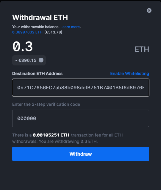 How can I withdraw my crypto? Blockchain Support Center