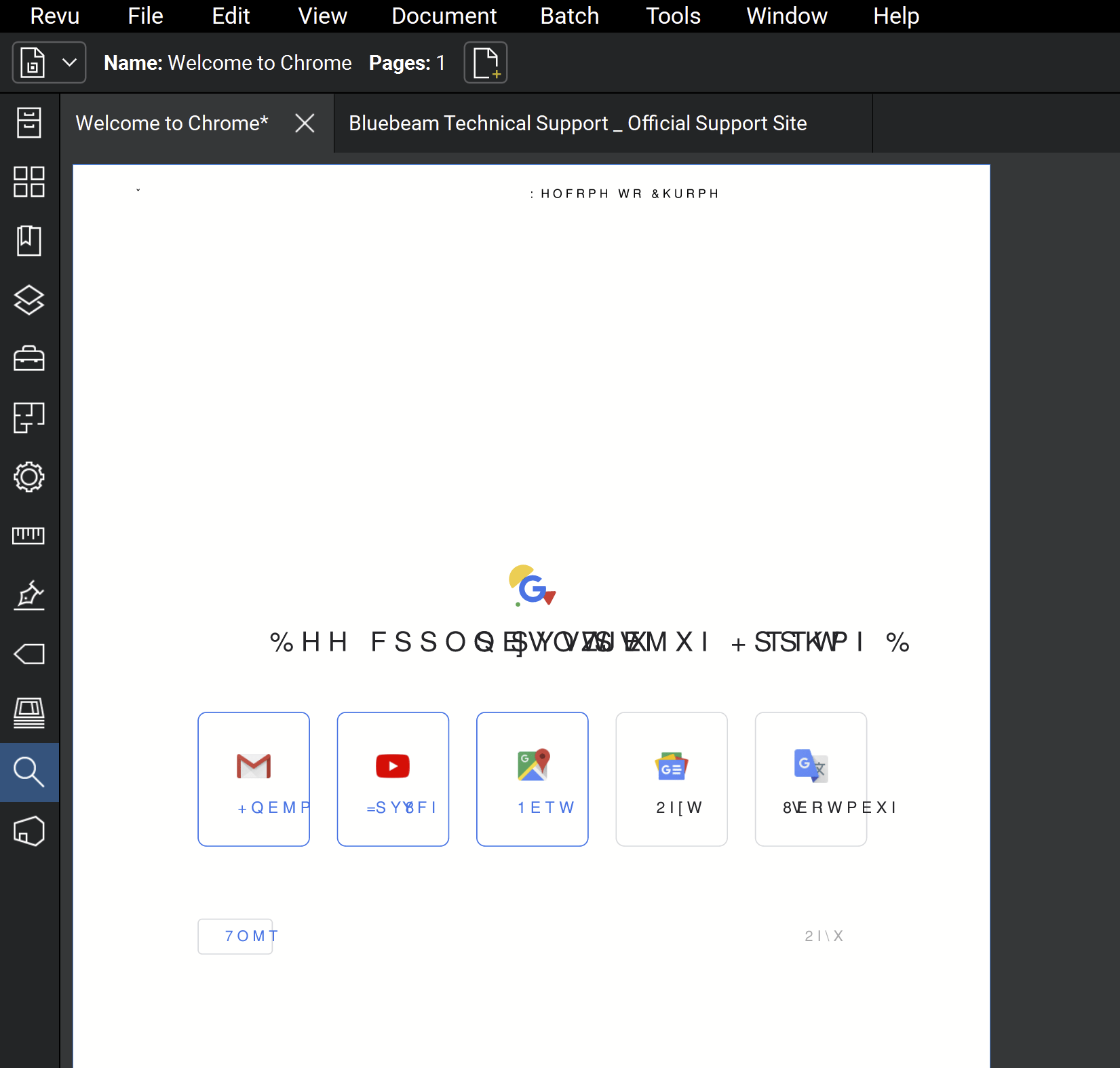 Garbled or distorted text appears when opening PDFs created from Chrome