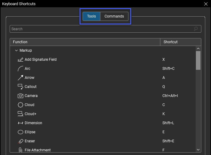 How to customize Revu keyboard shortcuts Bluebeam Technical Support