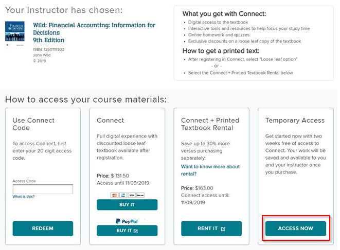 McGrawHill Connect Guide for Students Franklin University Technology