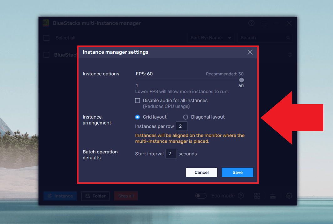How to change settings in the Multiinstance Manager on BlueStacks 5 BlueStacks Support