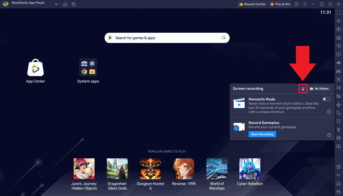 How to record your gameplay highlights with Moments Mode on BlueStacks