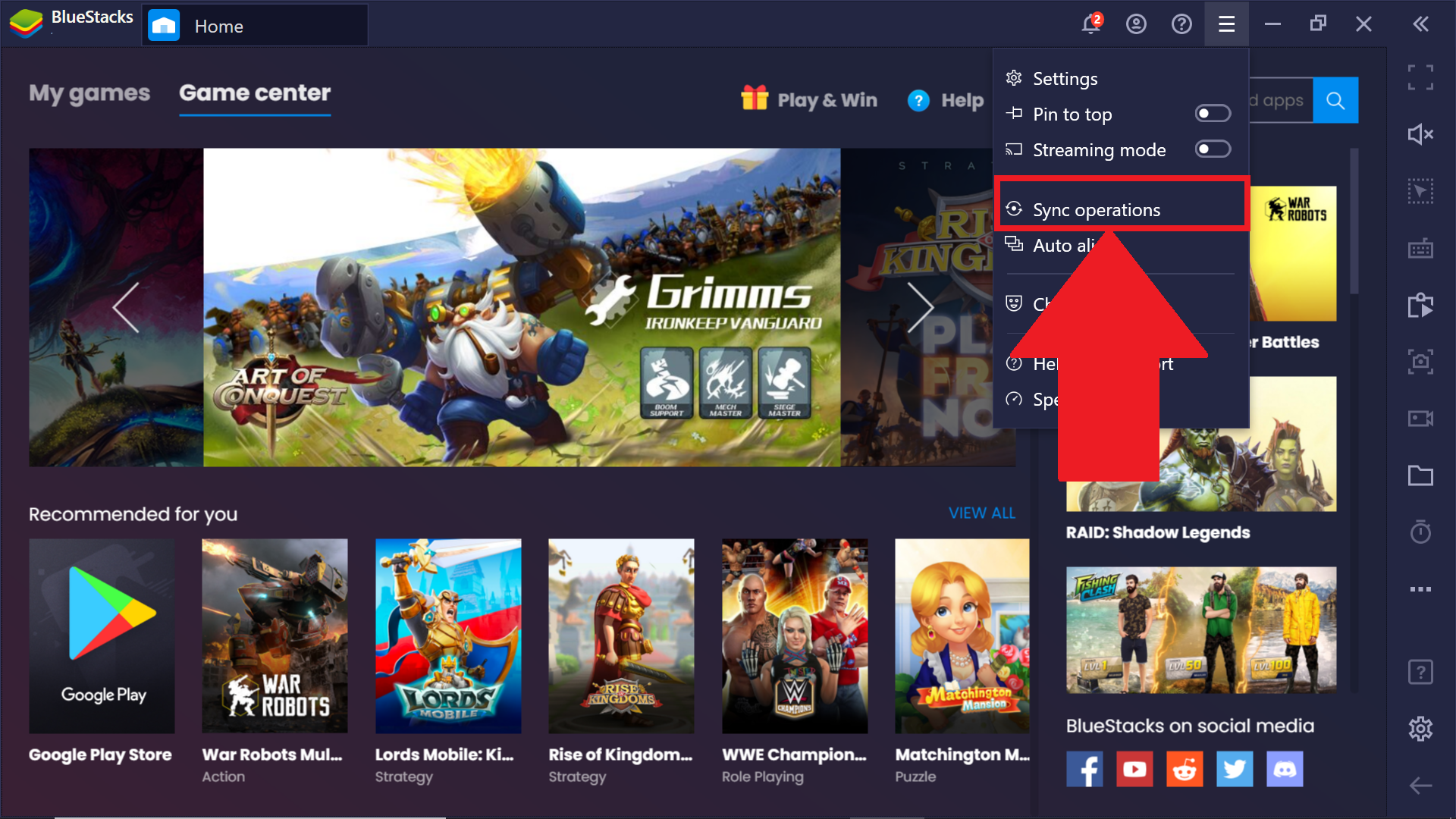 Introducing operations synchronization in BlueStacks 4 BlueStacks Support