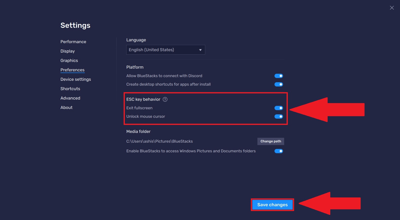 How to use the ESC key as a shortcut key on BlueStacks 5 BlueStacks