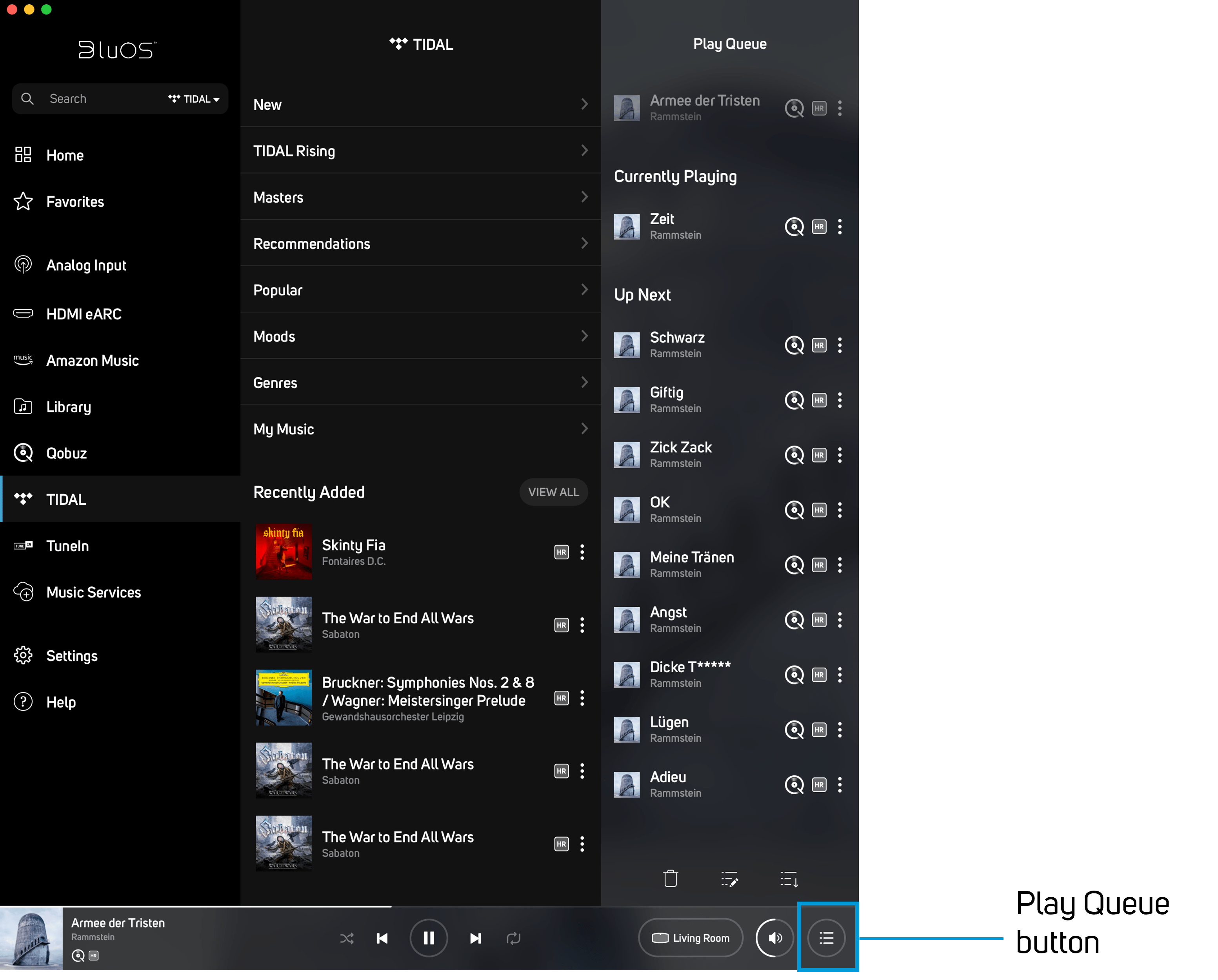 Managing the Play Queue The BluOS Support Crew