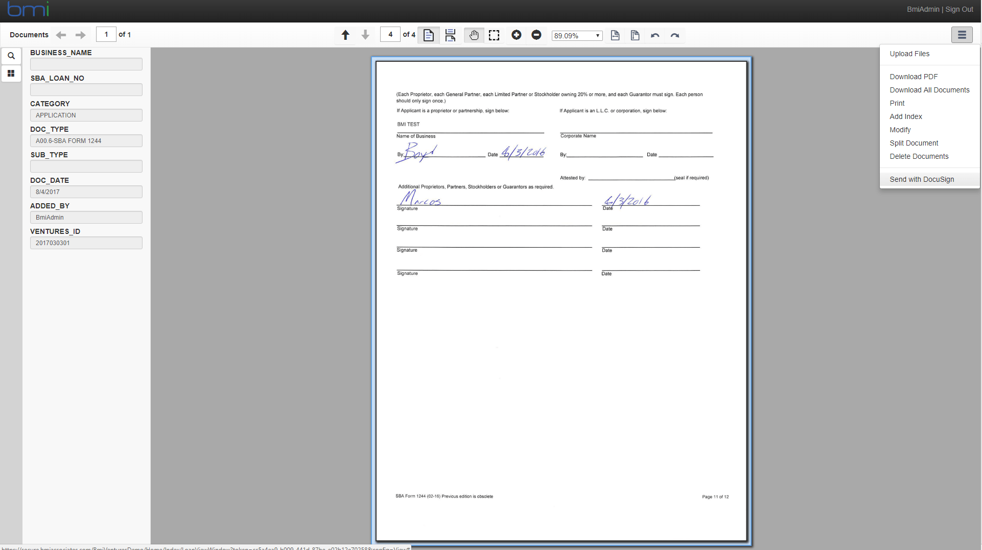 Embedded Signing and Sending with eSignature DocuSign
