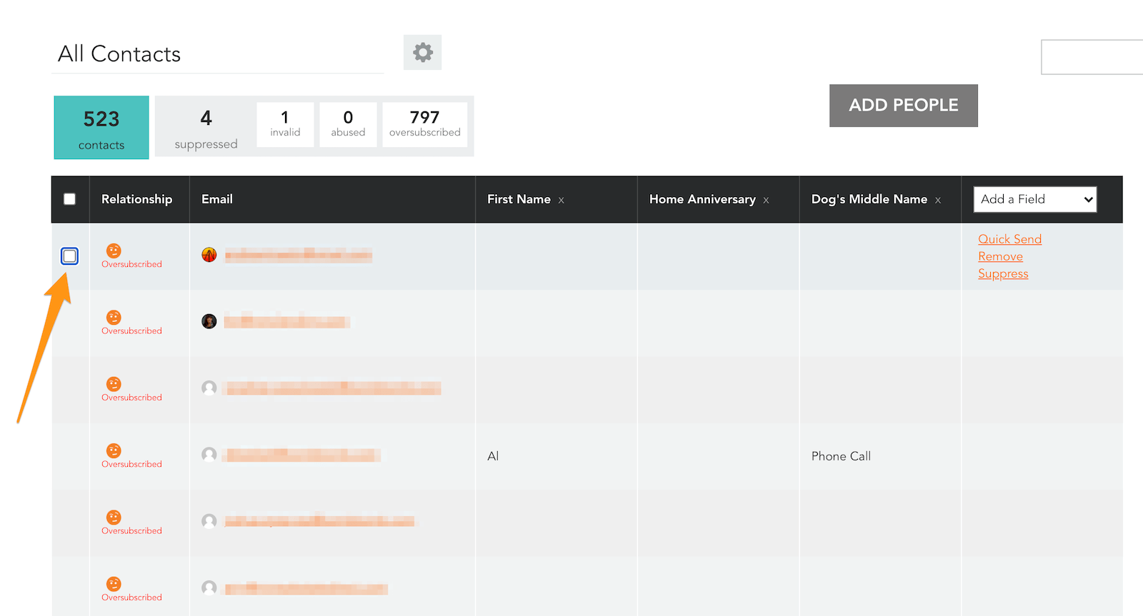 What does "Contact limit reached" mean? BombBomb