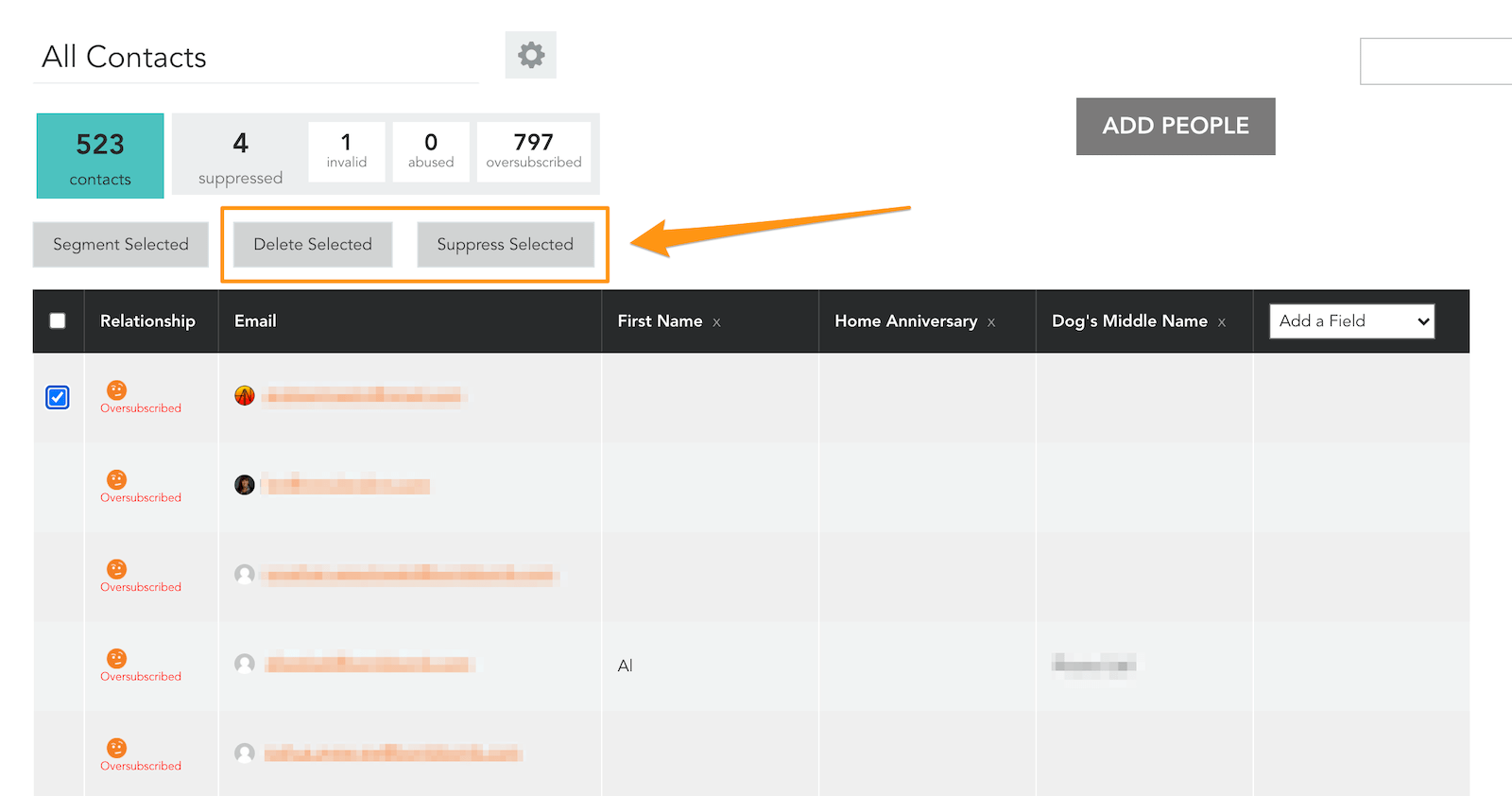 What does "Contact limit reached" mean? BombBomb