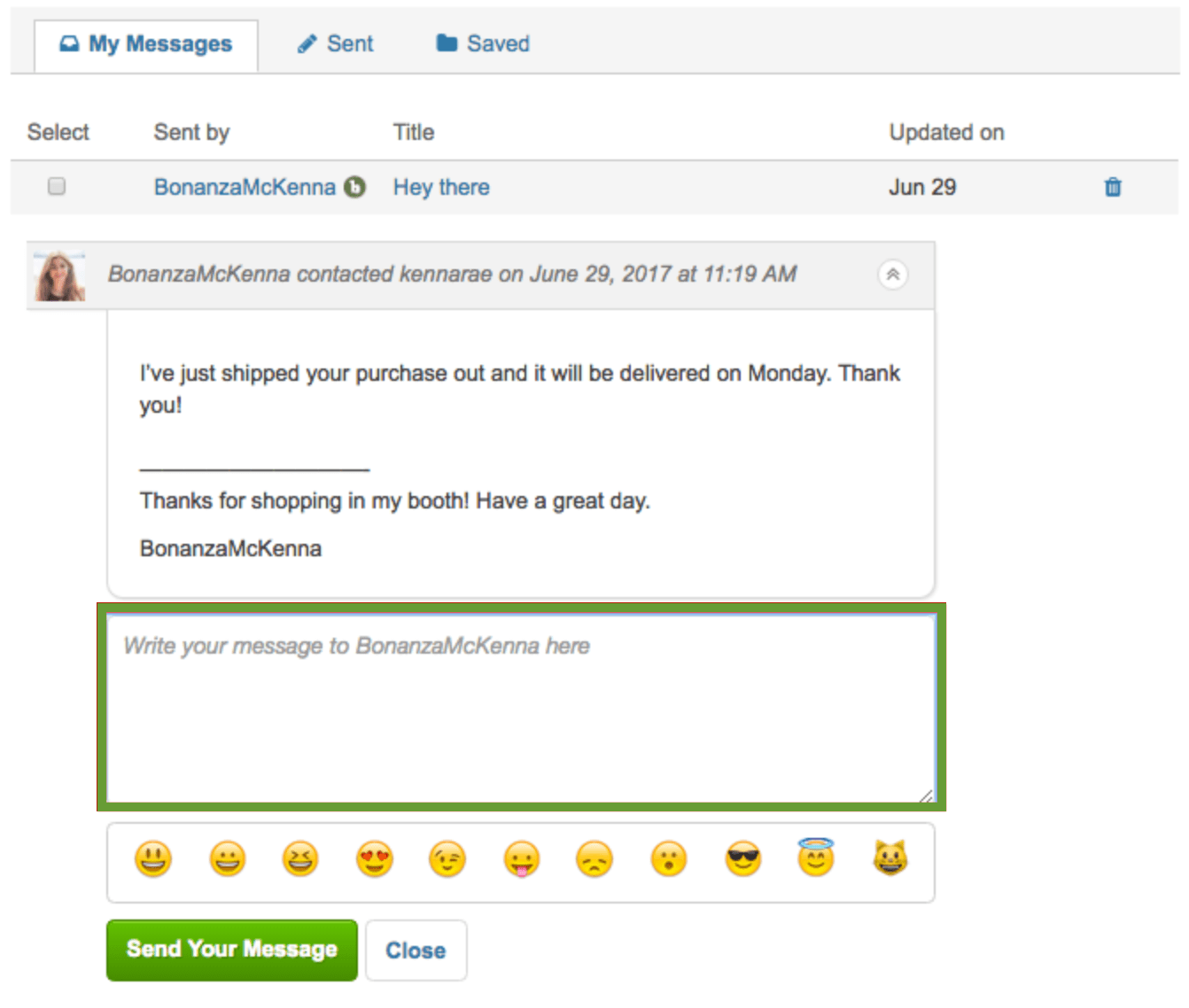 How does email work on Bonanza? Bonanza Help Center