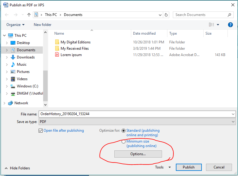 How do I export my document as PDF/X in Microsoft Word? Self