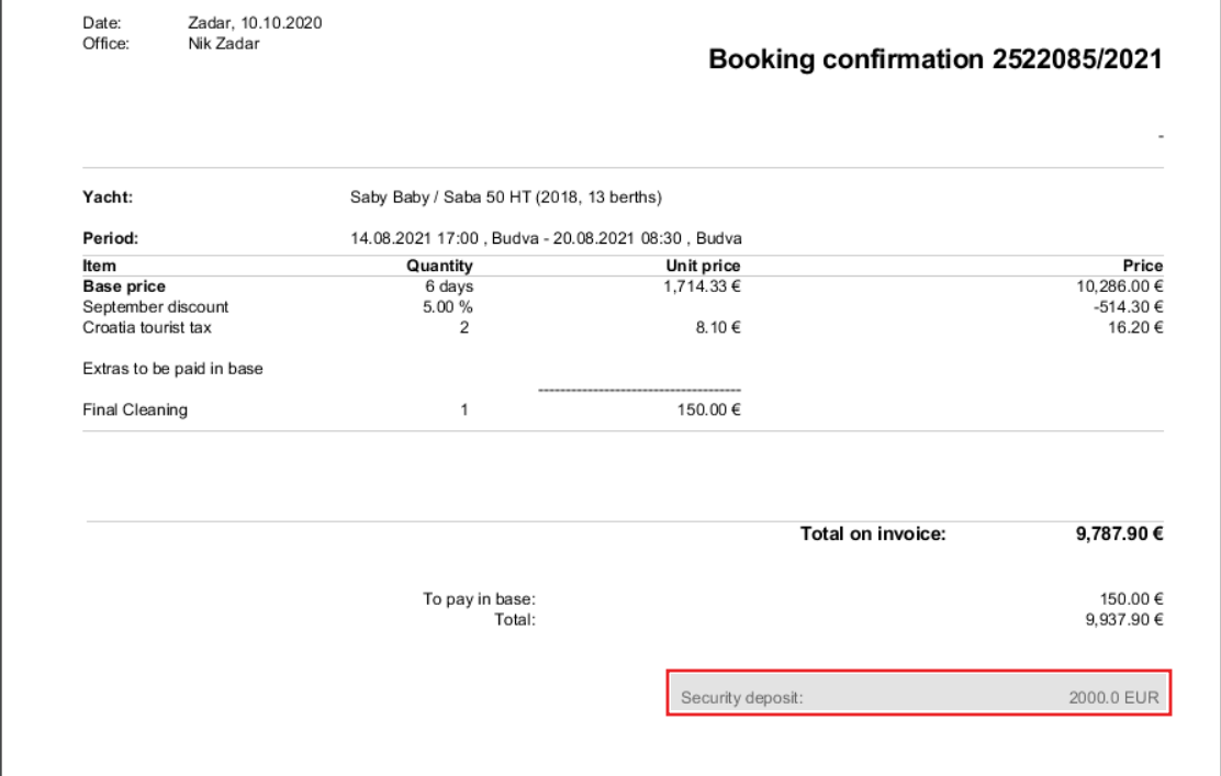 How to set Damage Waiver in the System Booking Manager