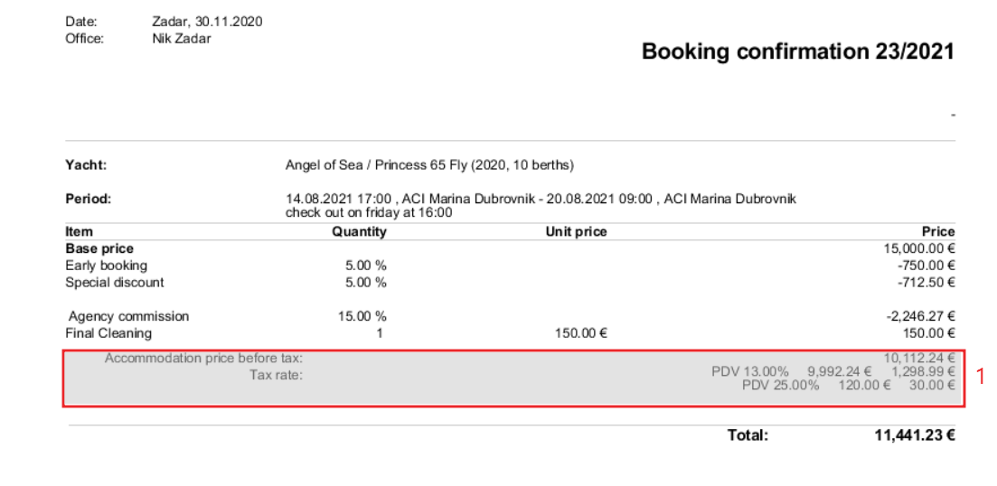 Setting up an additional VAT on Agency Commission Booking Manager