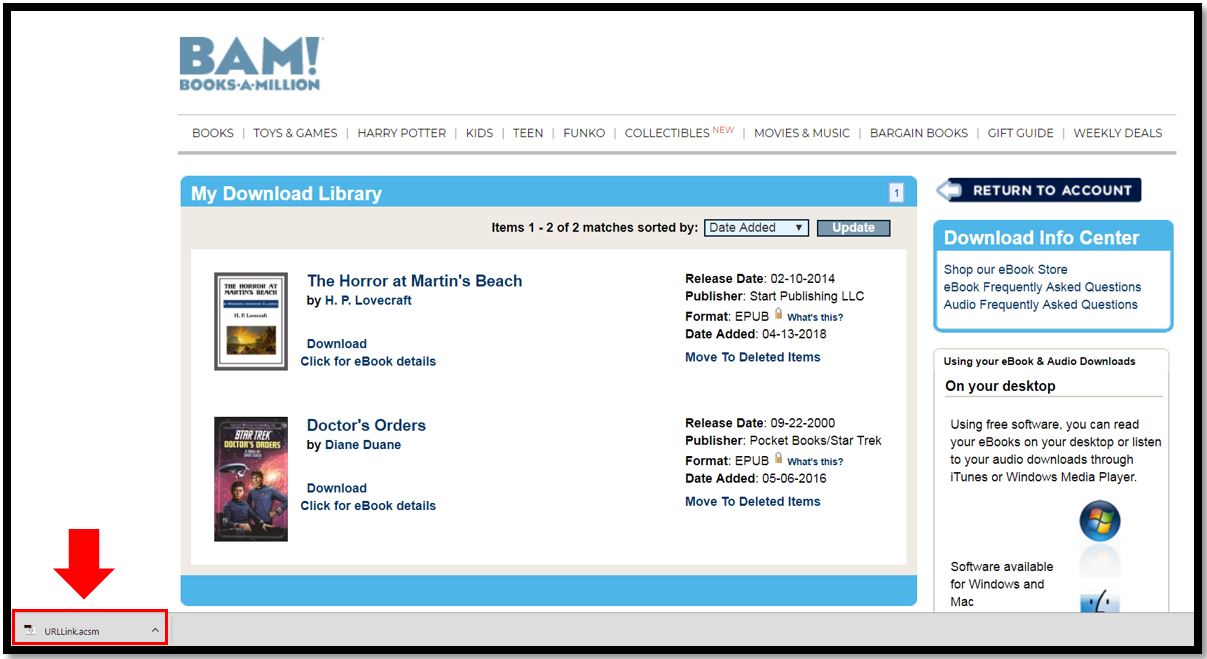 Downloading and Reading Your First eBook on Your Computer Customer Help Desk