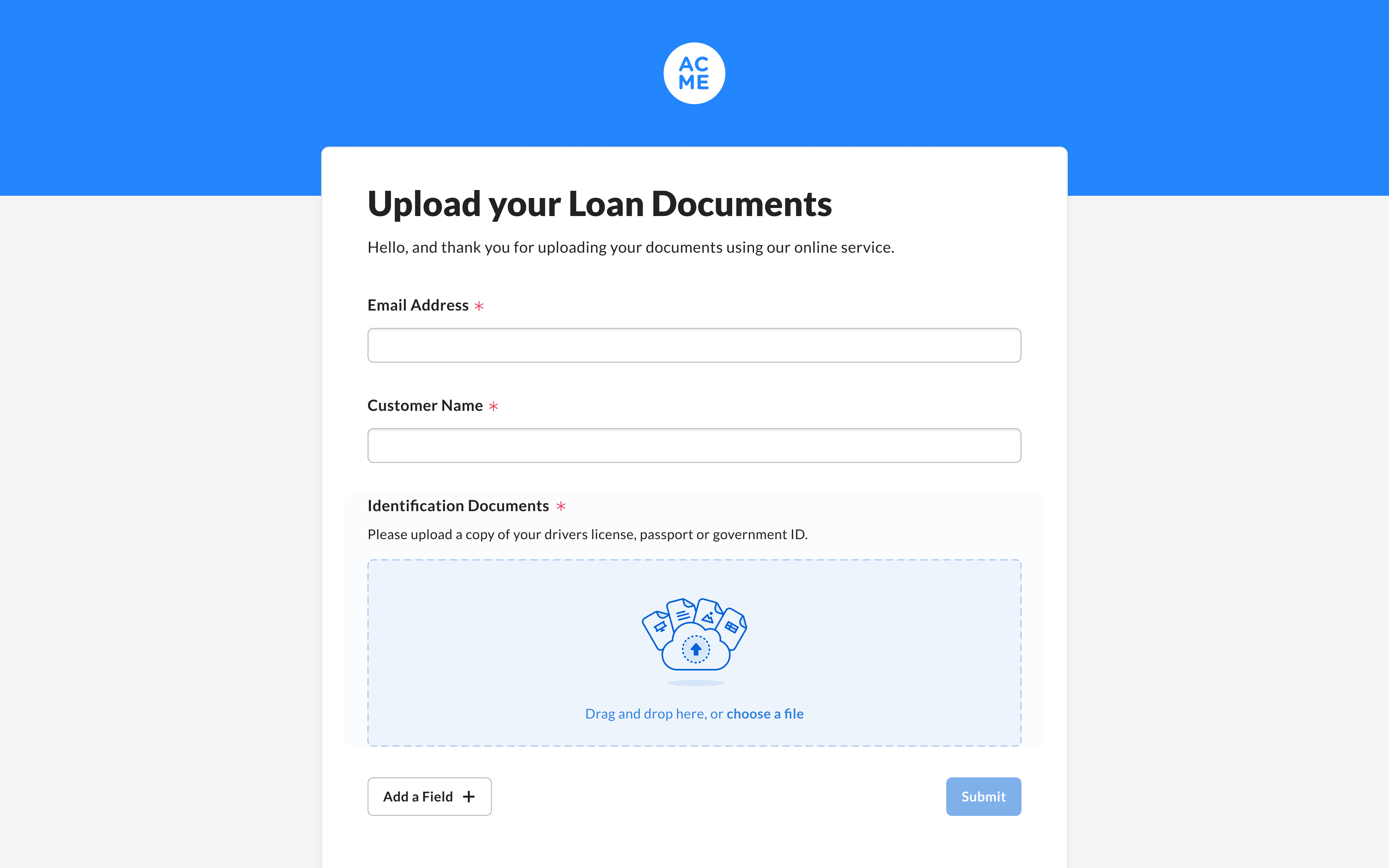 Branding Your File Request Box Support