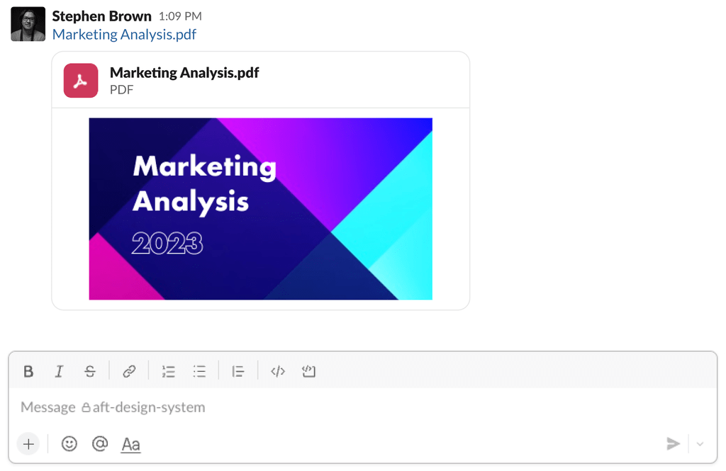 Slack内でのBoxファイル表示情報の更新 Box Support
