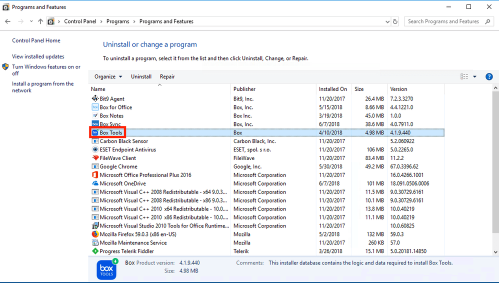 How to Check if Box Tools is Installed and Running Box Support