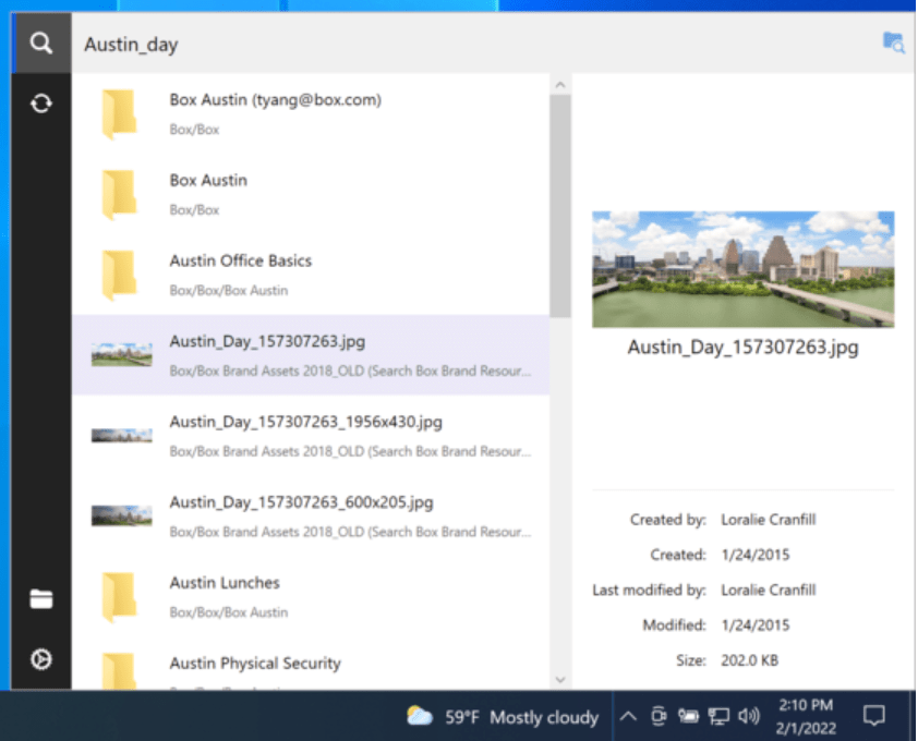 Box Drive サムネイル表示のサポート (Windows版) Box Support